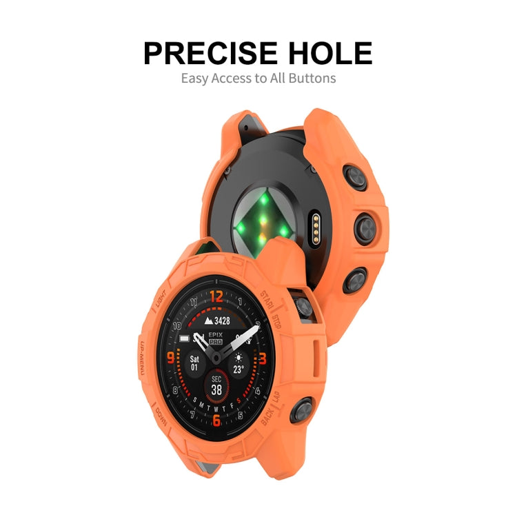 For Garmin Epix Pro 42mm / Fenix 7S / 7S Pro ENKAY Hat-Prince TPU Armor Designed Watch Protective Case(Dark Green) - Watch Cases by ENKAY | Online Shopping South Africa | PMC Jewellery | Buy Now Pay Later Mobicred