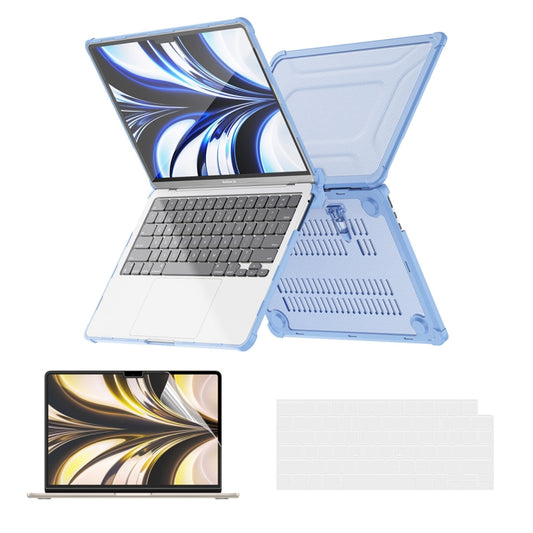 For MacBook Air 13.6 A2681 ENKAY Hat-Prince 3 in 1 Protective Bracket Case Cover Hard Shell with TPU Keyboard Film / PET Screen Protector, Version:US(Light Blue) - MacBook Air Cases by ENKAY | Online Shopping South Africa | PMC Jewellery | Buy Now Pay Later Mobicred