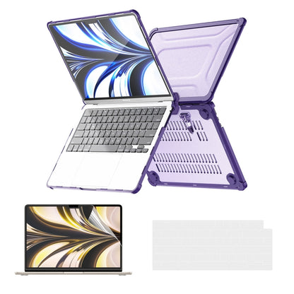 For MacBook Air 13.6 A2681 ENKAY Hat-Prince 3 in 1 Protective Bracket Case Cover Hard Shell with TPU Keyboard Film / PET Screen Protector, Version:US(Purple) - MacBook Air Cases by ENKAY | Online Shopping South Africa | PMC Jewellery | Buy Now Pay Later Mobicred