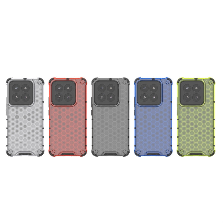For Xiaomi 14 Pro Shockproof Honeycomb Phone Case(Blue) - 14 Pro Cases by PMC TechLife | Online Shopping South Africa | PMC TechLife | Buy Now Pay Later Mobicred