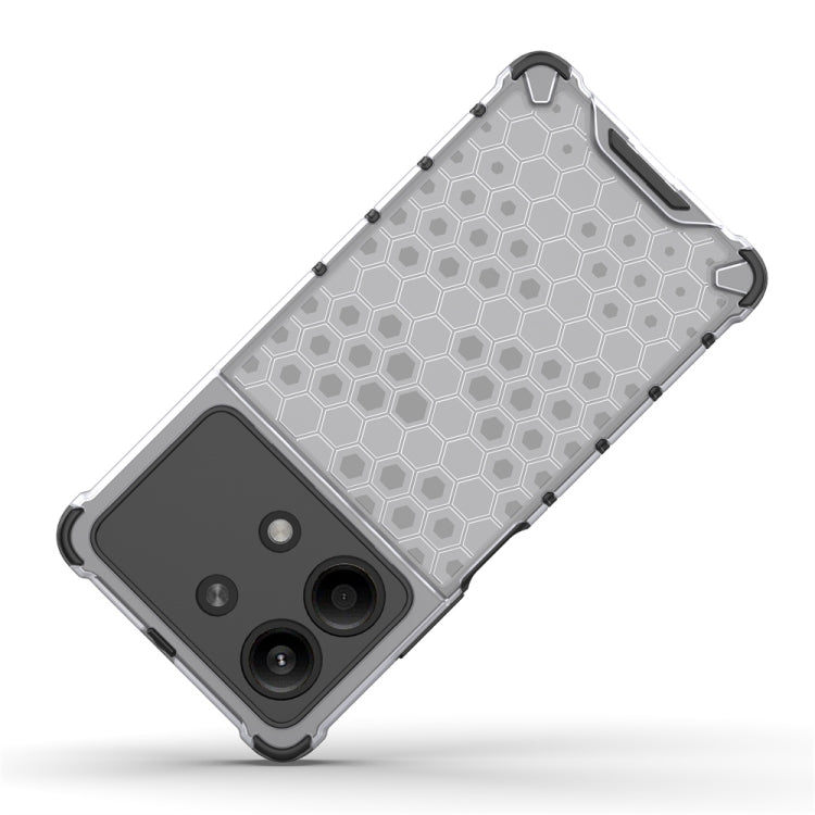 For Redmi Note 13R Pro Shockproof Honeycomb Phone Case(Blue) - Xiaomi Cases by PMC TechLife | Online Shopping South Africa | PMC TechLife | Buy Now Pay Later Mobicred