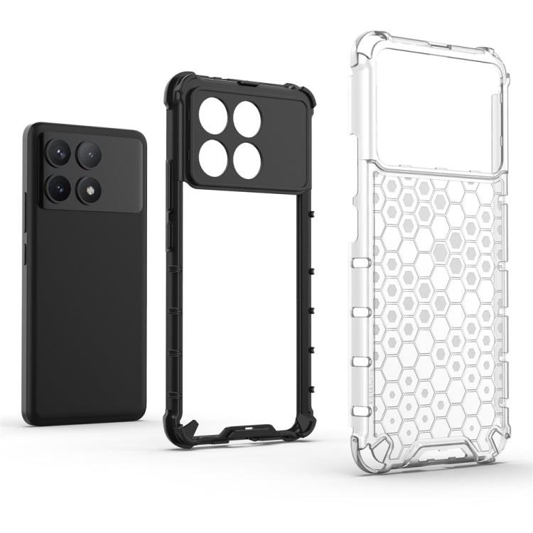 For Xiaomi Poco X6 Pro Shockproof Honeycomb Phone Case(White) - Xiaomi Cases by PMC Jewellery | Online Shopping South Africa | PMC Jewellery