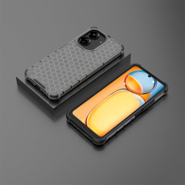 For  Redmi 13C 4G Shockproof Honeycomb Phone Case(Black) - 13C Cases by PMC TechLife | Online Shopping South Africa | PMC TechLife | Buy Now Pay Later Mobicred