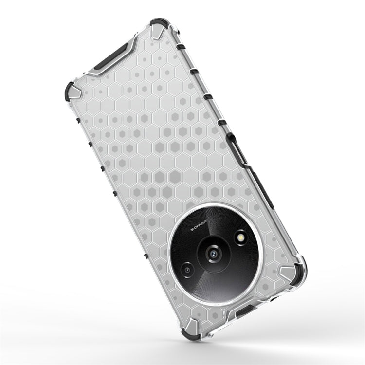For Xiaomi Redmi A3 Shockproof Honeycomb Phone Case(White) - Xiaomi Cases by PMC TechLife | Online Shopping South Africa | PMC TechLife | Buy Now Pay Later Mobicred