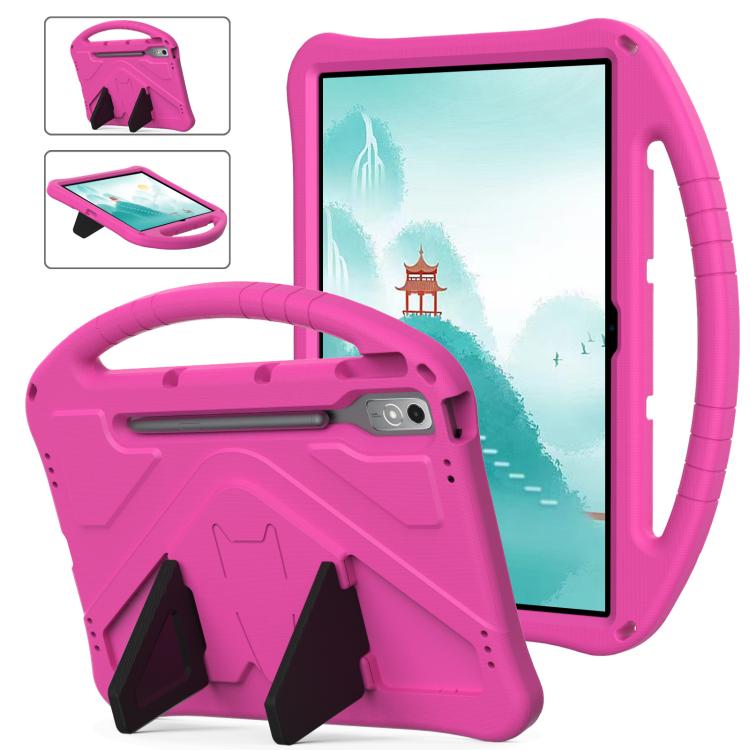 For Lenovo Xiaoxin Pad Pro 12.7 2025 EVA Shockproof Tablet Case with Holder(Rose Red) - Lenovo by PMC TechLife | Online Shopping South Africa | PMC TechLife | Buy Now Pay Later Mobicred