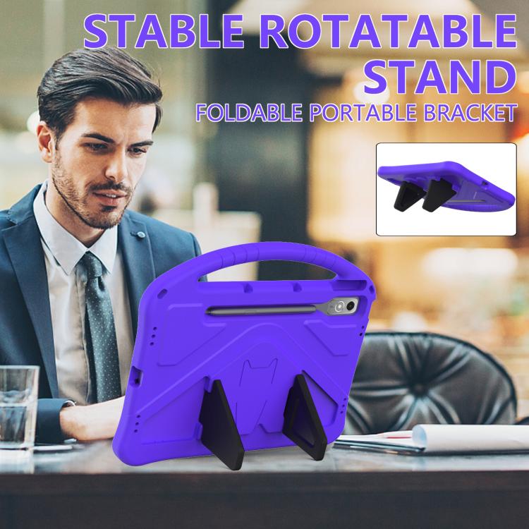 For Lenovo Xiaoxin Pad Pro 12.7 2025 EVA Shockproof Tablet Case with Holder(Purple) - Lenovo by PMC TechLife | Online Shopping South Africa | PMC TechLife | Buy Now Pay Later Mobicred