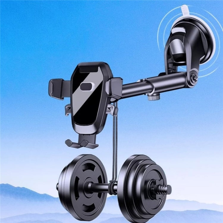 D-41+121+120 Multifunctional Telescopic Suction Cup Cell Phone Bracket - Car Holders by PMC Jewellery | Online Shopping South Africa | PMC Jewellery | Buy Now Pay Later Mobicred