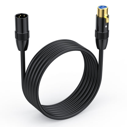 JUNSUNMAY XLR Male to Female Mic Cord 3 Pin Audio Cable Balanced Shielded Cable, Length:10m - Microphone Audio Cable & Connector by JUNSUNMAY | Online Shopping South Africa | PMC Jewellery | Buy Now Pay Later Mobicred