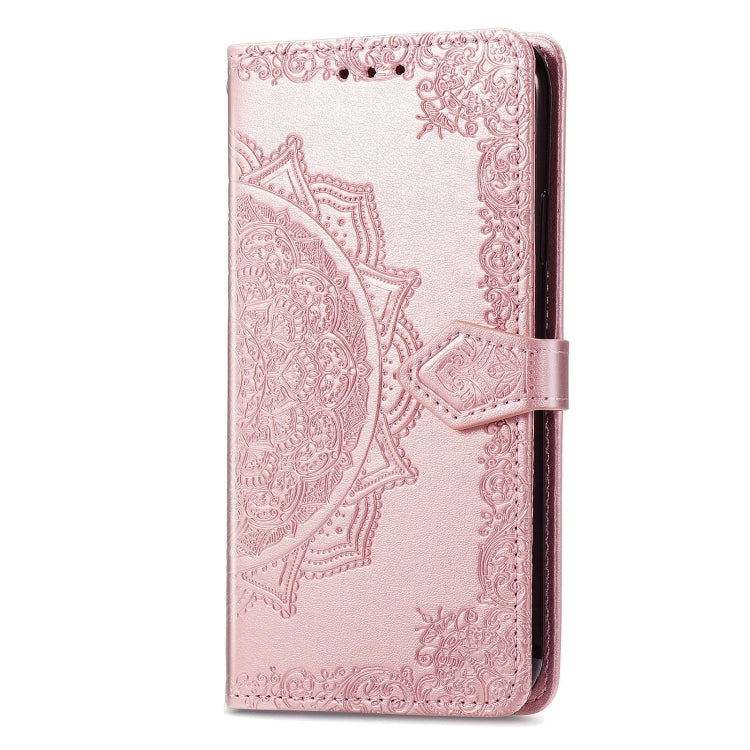 For Xiaomi Redmi K70 Pro Mandala Flower Embossed Leather Phone Case(Rose Gold) - K70 Pro Cases by PMC Jewellery | Online Shopping South Africa | PMC Jewellery | Buy Now Pay Later Mobicred