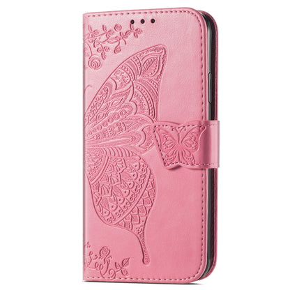 For Xiaomi Redmi K70 Butterfly Love Flower Embossed Leather Phone Case(Pink) - K70 Cases by PMC Jewellery | Online Shopping South Africa | PMC Jewellery | Buy Now Pay Later Mobicred