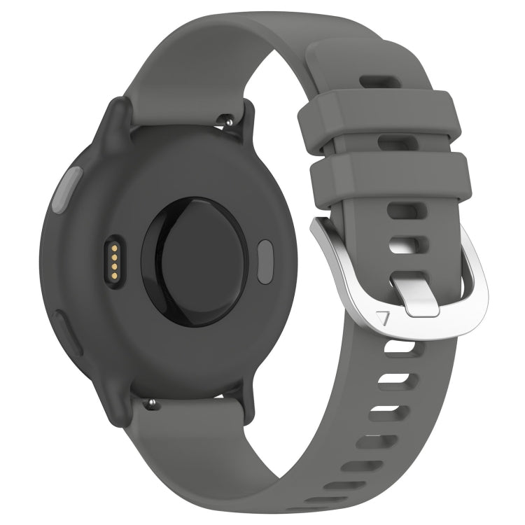 For Garmin Venu SQ2 Liquid Glossy Silver Buckle Silicone Watch Band(Gray) - free shipping - PMC TechLife - Order now!