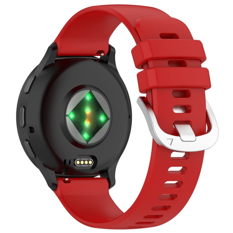 For Garmin Venu 3S Liquid Glossy Silver Buckle Silicone Watch Band(Red) - free shipping - PMC TechLife - Order now!