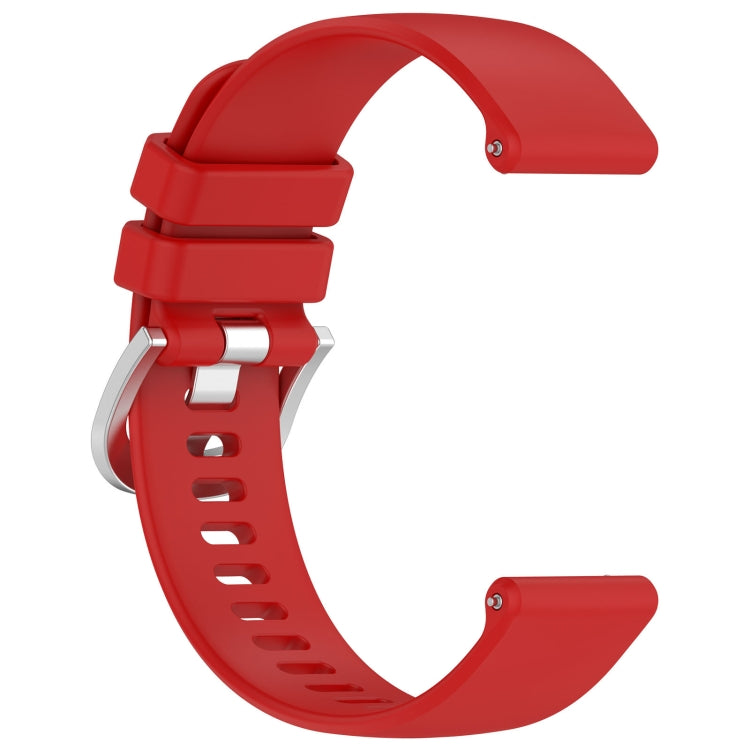 For Garmin Venu 3S Liquid Glossy Silver Buckle Silicone Watch Band(Red) - free shipping - PMC TechLife - Order now!