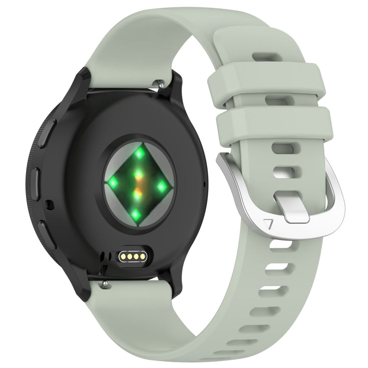 For Garmin Venu 2S Liquid Glossy Silver Buckle Silicone Watch Band(Green) - free shipping - PMC TechLife - Order now!