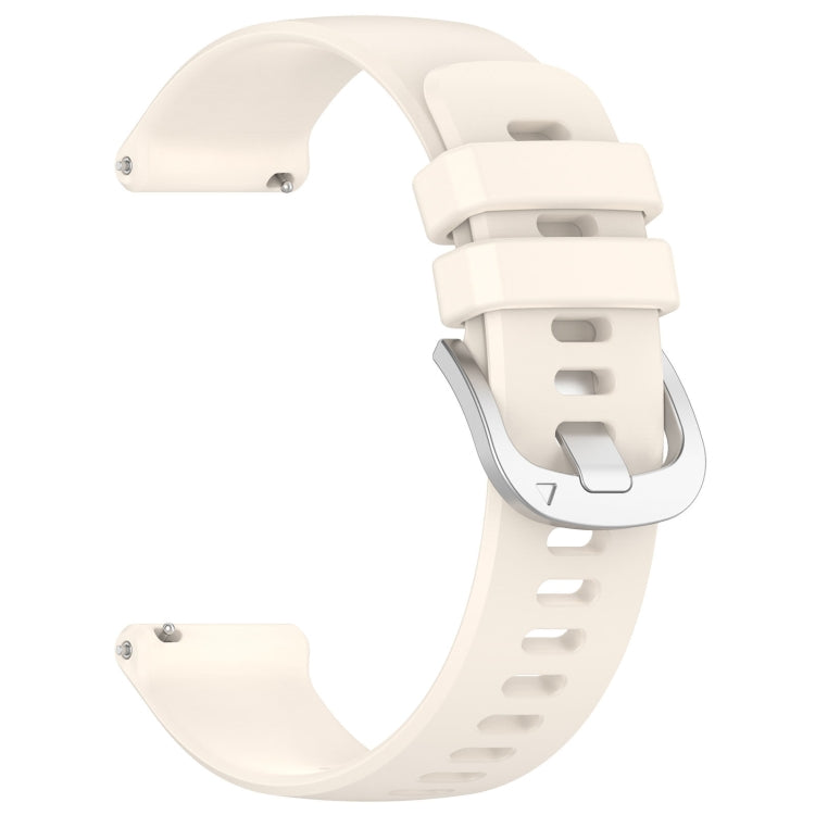 For Garmin Vivoactive 4S Liquid Glossy Silver Buckle Silicone Watch Band(Stralight) - free shipping - PMC TechLife - Order now!