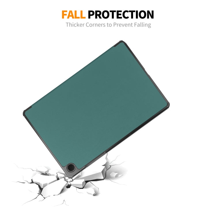 For Samsung Galaxy Tab A9+ 11.0 ENKAY Tri-fold Custer Texture Leather Smart Tablet Case(Light Blue) - free shipping - PMc TechLife - Order now!