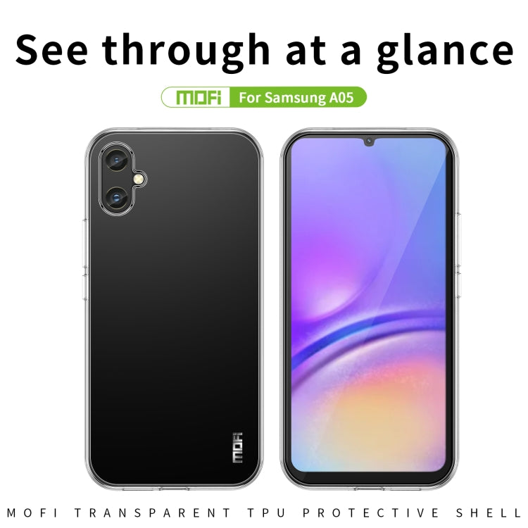 For Samsung Galaxy A05 MOFI Ming Series Ultra-thin TPU Phone Case(Transparent) - Galaxy Phone Cases by MOFI | Online Shopping South Africa | PMC Jewellery