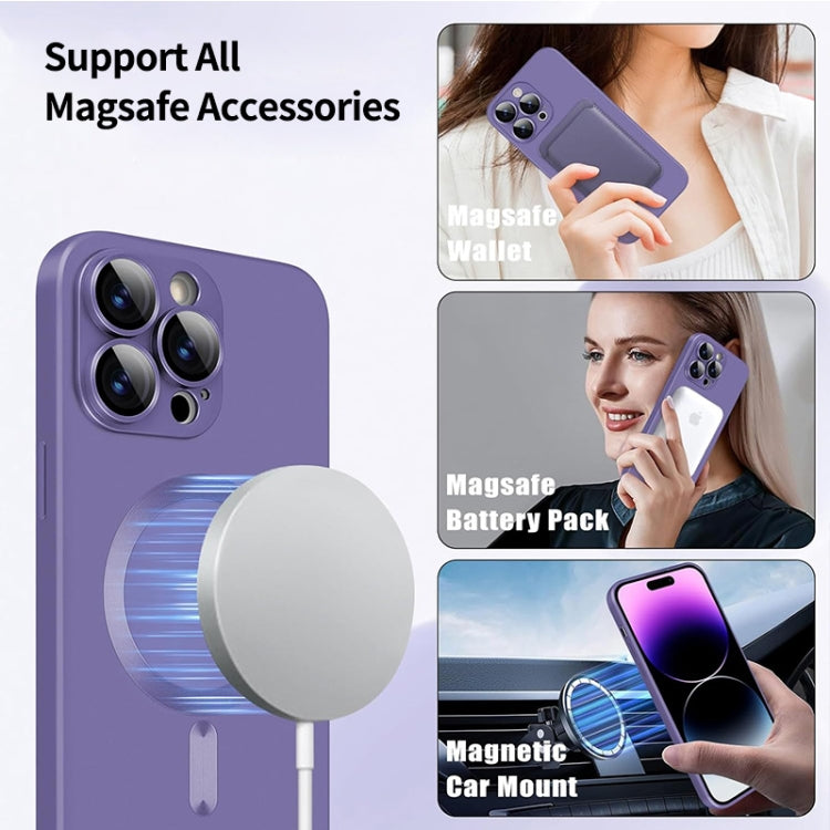 For iPhone 15 Pro ENKAY MagSafe Matte TPU Phone Case with Lens Film(Green) - iPhone 15 Pro Cases by ENKAY | Online Shopping South Africa | PMC TechLife