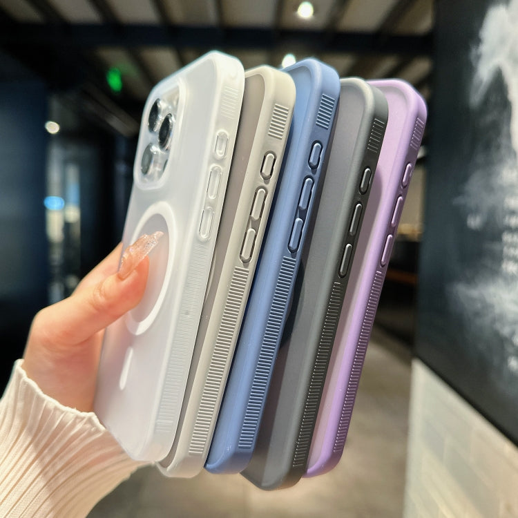 For iPhone 12 Transparent TPU Hybrid PC Magsafe Phone Case(Black) - iPhone 12 / 12 Pro Cases by PMC TechLife | Online Shopping South Africa | PMC TechLife