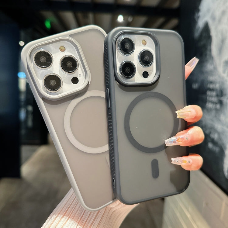 For iPhone 16 Pro Max Transparent TPU Hybrid PC Magsafe Phone Case(White) - iPhone 16 Pro Max Cases by PMC TechLife | Online Shopping South Africa | PMC TechLife | Buy Now Pay Later Mobicred