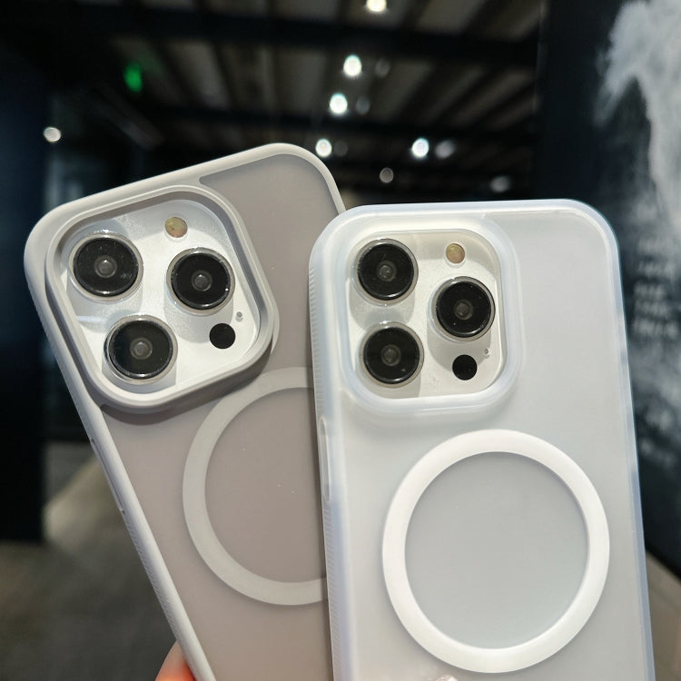 For iPhone 16 Plus Transparent TPU Hybrid PC Magsafe Phone Case(White) - free shipping - PMC TechLife - Order now!