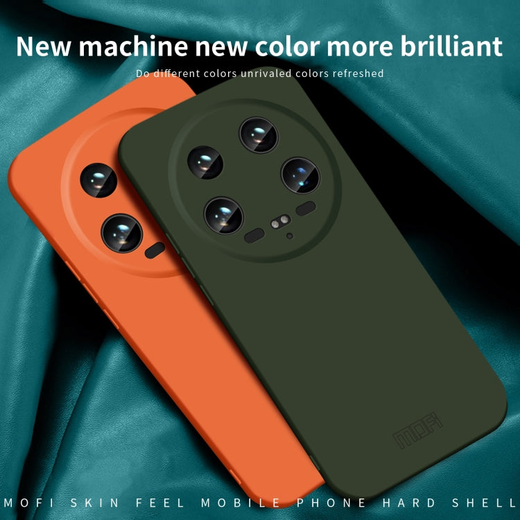 For Xiaomi 14 Ultra MOFI Qin Series Skin Feel All-inclusive PC Phone Case(Green) - 14 Ultra Cases by MOFI | Online Shopping South Africa | PMC Jewellery