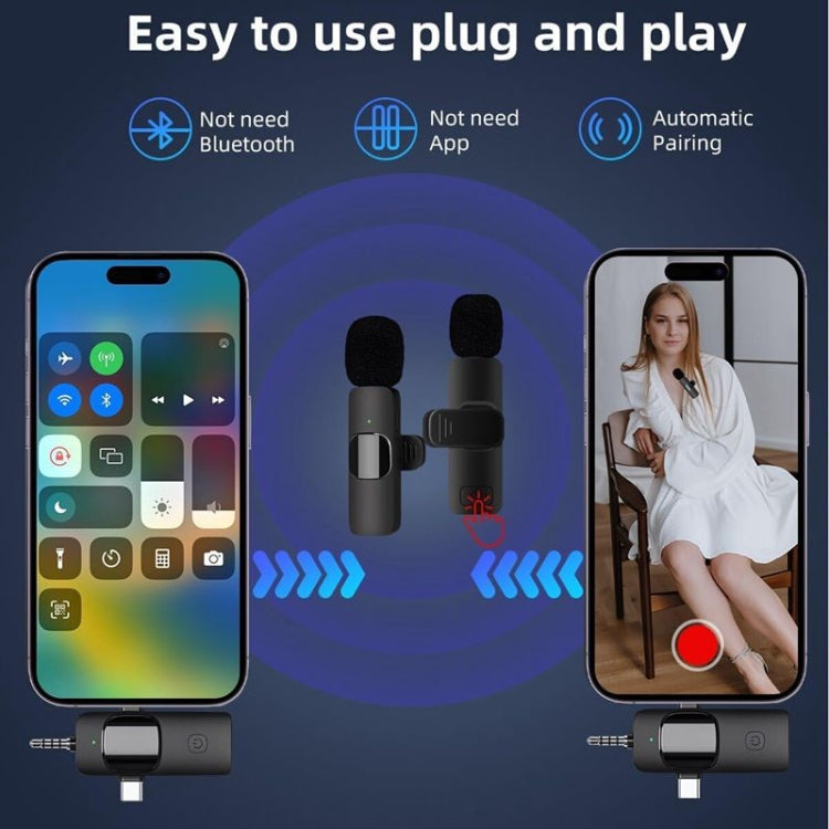 3 in 1 Wireless Lavalier Microphones for iPhone / Android - Microphone by PMC TechLife | Online Shopping South Africa | PMC TechLife