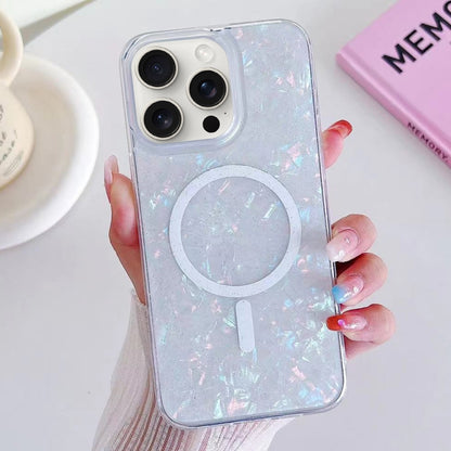 For iPhone 15 Pro Shell Texture MagSafe TPU Phone Case(Dazzling) - iPhone 15 Pro Cases by PMC Jewellery | Online Shopping South Africa | PMC Jewellery