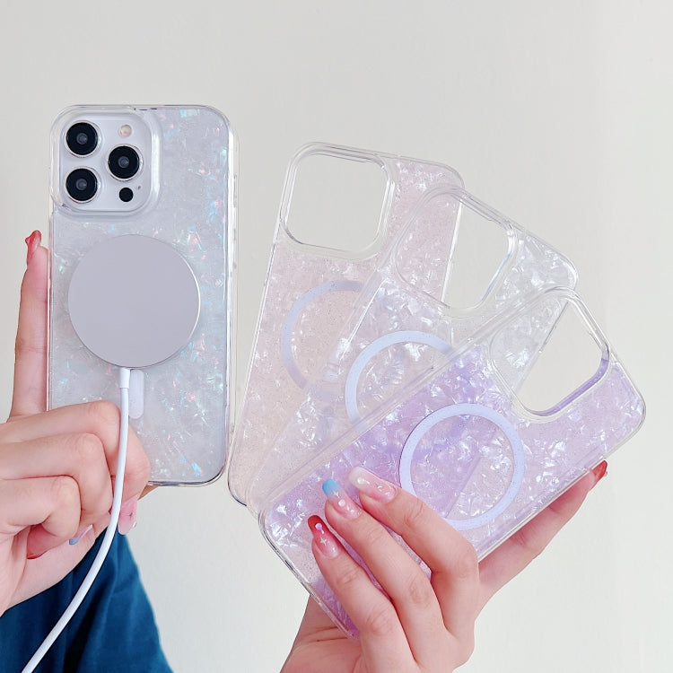 For iPhone 15 Shell Texture MagSafe TPU Phone Case(Dazzling) - iPhone 15 Cases by PMC TechLife | Online Shopping South Africa | PMC TechLife