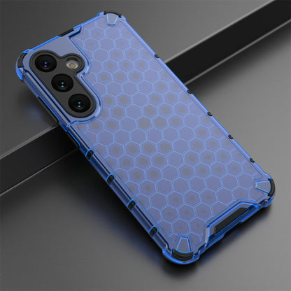 For Samsung Galaxy S24+ 5G Shockproof Honeycomb Phone Case(Blue) - Galaxy S24+ 5G Cases by PMC Jewellery | Online Shopping South Africa | PMC Jewellery