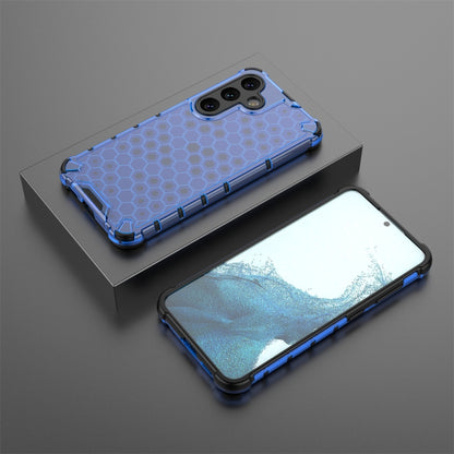 For Samsung Galaxy S24 5G Shockproof Honeycomb Phone Case(Blue) - Galaxy S24 5G Cases by PMC Jewellery | Online Shopping South Africa | PMC Jewellery