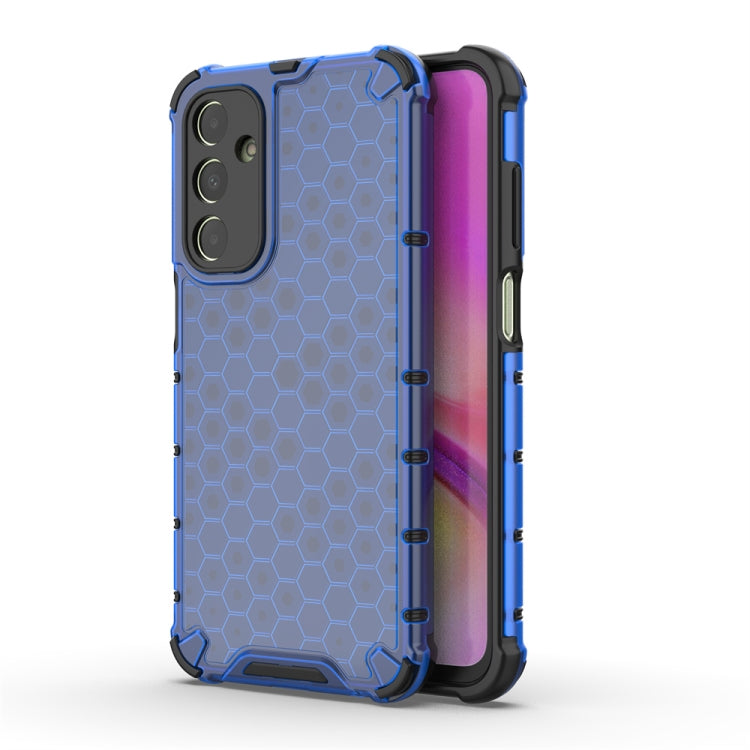 For Samsung Galaxy A25 5G Shockproof Honeycomb Phone Case(Blue) - Galaxy Phone Cases by PMC TechLife | Online Shopping South Africa | PMC TechLife