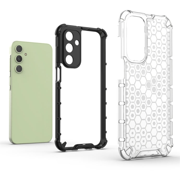 For Samsung Galaxy A25 5G Shockproof Honeycomb Phone Case(Blue) - Galaxy Phone Cases by PMC TechLife | Online Shopping South Africa | PMC TechLife