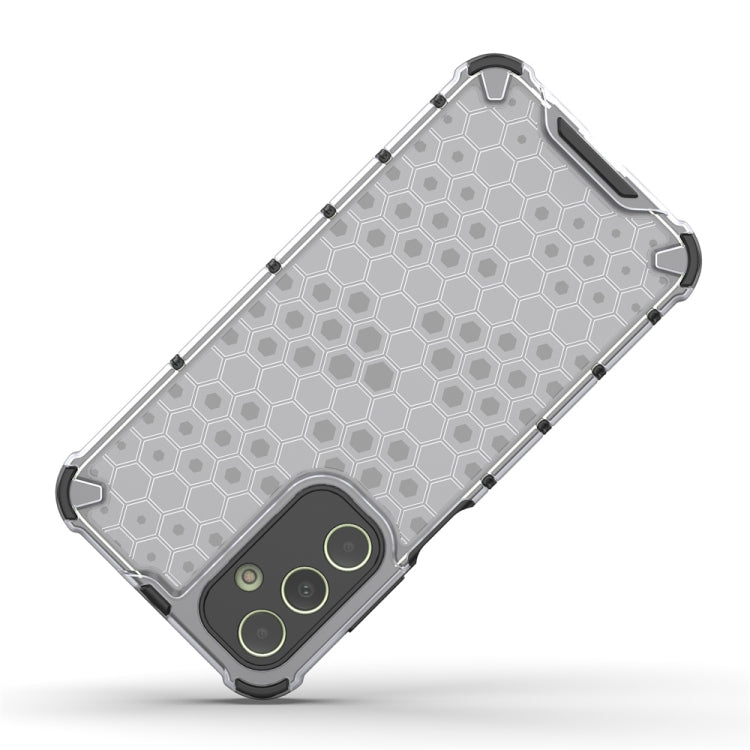 For Samsung Galaxy A25 5G Shockproof Honeycomb Phone Case(Blue) - Galaxy Phone Cases by PMC TechLife | Online Shopping South Africa | PMC TechLife