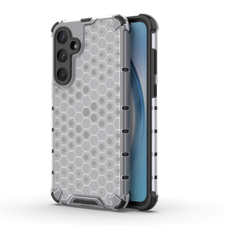 For Samsung Galaxy A55 Shockproof Honeycomb Phone Case(White) - Galaxy Phone Cases by PMC TechLife | Online Shopping South Africa | PMC TechLife