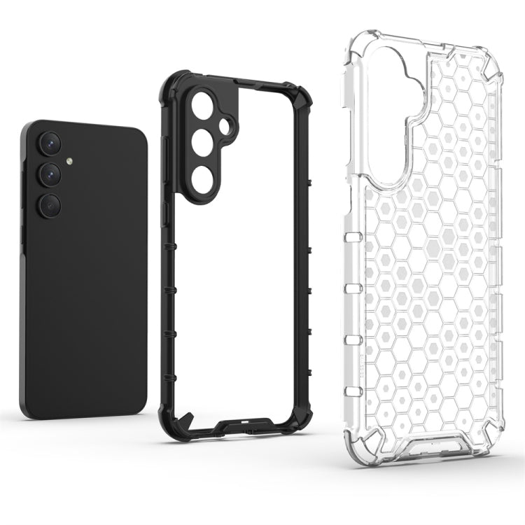 For Samsung Galaxy A55 Shockproof Honeycomb Phone Case(White) - Galaxy Phone Cases by PMC TechLife | Online Shopping South Africa | PMC TechLife