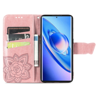 For Blackview A200 Pro Butterfly Love Flower Embossed Leather Phone Case(Rose Gold) - More Brand by PMC Jewellery | Online Shopping South Africa | PMC Jewellery