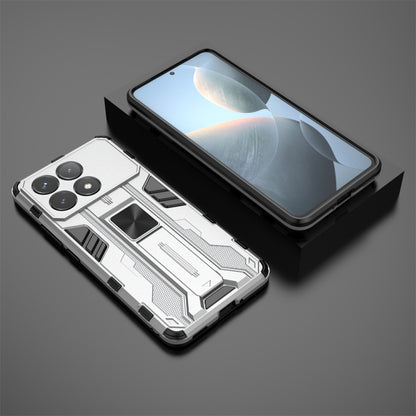 For Redmi K70 Pro Supersonic Armor PC Hybrid TPU Phone Case(Silver) - K70 Pro Cases by PMC Jewellery | Online Shopping South Africa | PMC Jewellery | Buy Now Pay Later Mobicred