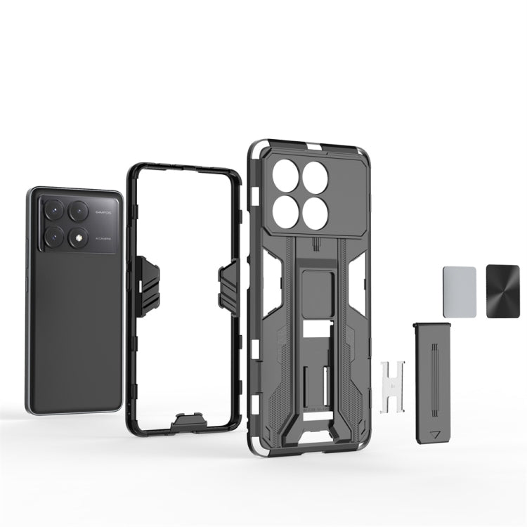 For Redmi K70E Supersonic Armor PC Hybrid TPU Phone Case(Black) - K70E Cases by PMC TechLife | Online Shopping South Africa | PMC TechLife | Buy Now Pay Later Mobicred