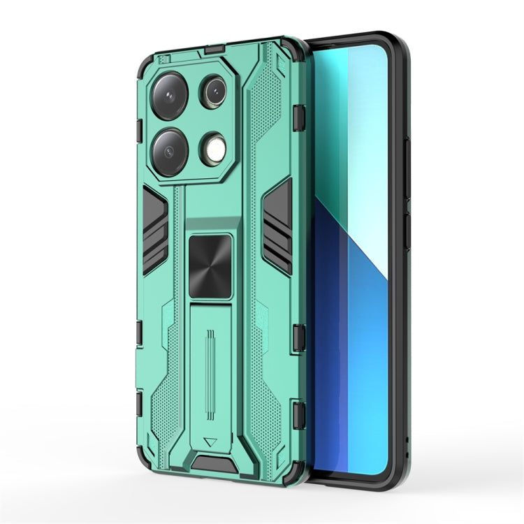 For Redmi Note 13 4G Supersonic Armor PC Hybrid TPU Phone Case(Green) - Note 13 Cases by PMC TechLife | Online Shopping South Africa | PMC TechLife | Buy Now Pay Later Mobicred