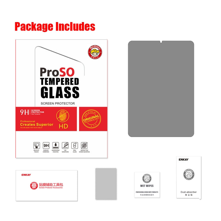 For iPad mini 6 ENKAY Hat-Prince 0.33mm 28 Degrees Anti-peeping Privacy Tempered Glass Film - iPad mini 6 Tempered Glass by ENKAY | Online Shopping South Africa | PMC Jewellery