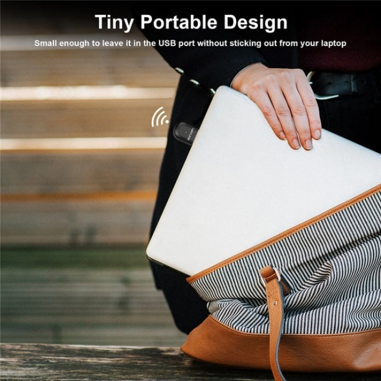 WAVLINK WN691A1F 5GHz / 2.4GHz Wireless Dongle AC650 USB 2.0 WiFi Adapter - free shipping - PMC Jewellery - Order now!