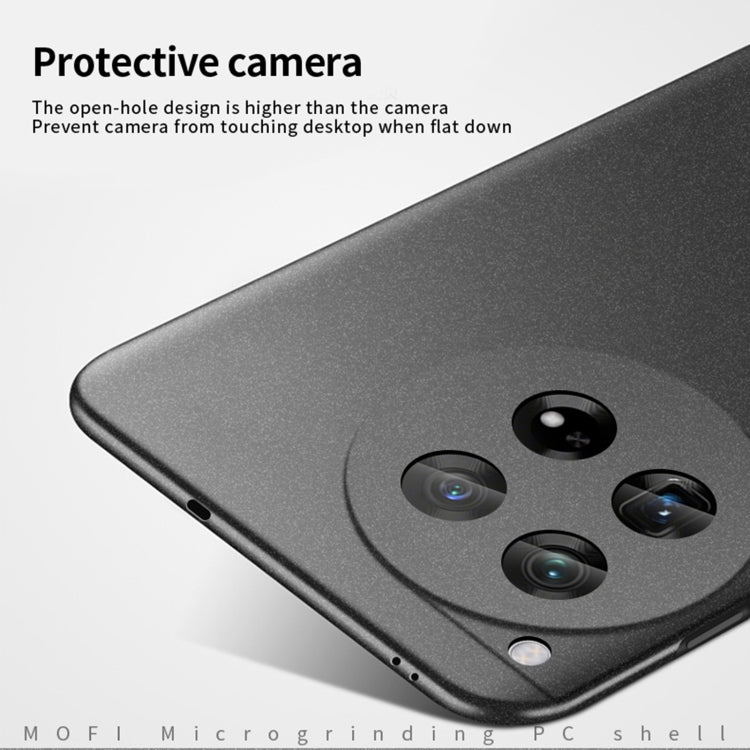 For OnePlus 12 MOFI Fandun Series Frosted PC Ultra-thin All-inclusive Phone Case(Black) - OnePlus Cases by MOFI | Online Shopping South Africa | PMC Jewellery