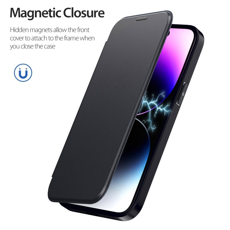 For iPhone 12 Pro Max RFID Blocking Adsorption Flip MagSafe Leather Phone Case(Red) - free shipping - PMC TechLife - Order now!