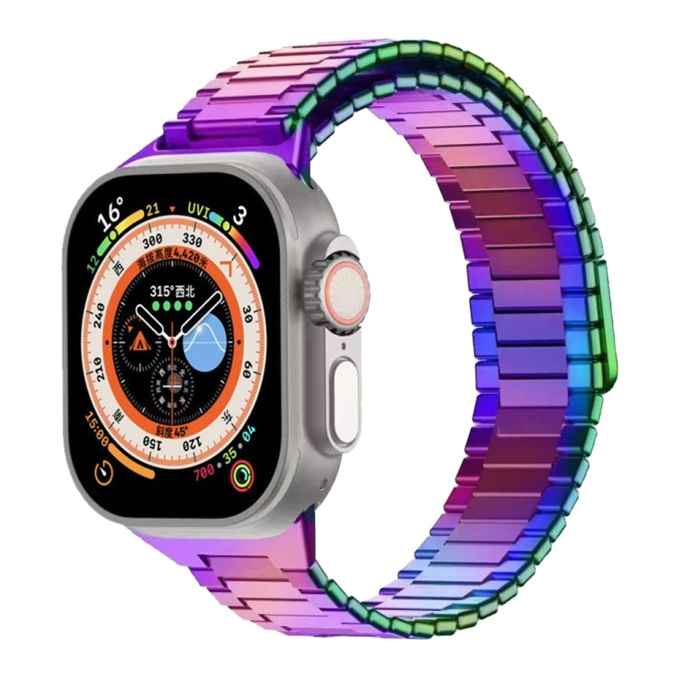 For Apple Watch Ultra 49mm  Bamboo Magnetic Stainless Steel Metal Watch Strap(Color) - Watch Bands by PMC Jewellery | Online Shopping South Africa | PMC Jewellery