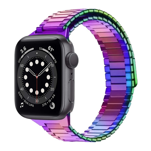 For Apple Watch Series 6 44mm Bamboo Magnetic Stainless Steel Metal Watch Strap(Color) - Watch Bands by PMC Jewellery | Online Shopping South Africa | PMC Jewellery