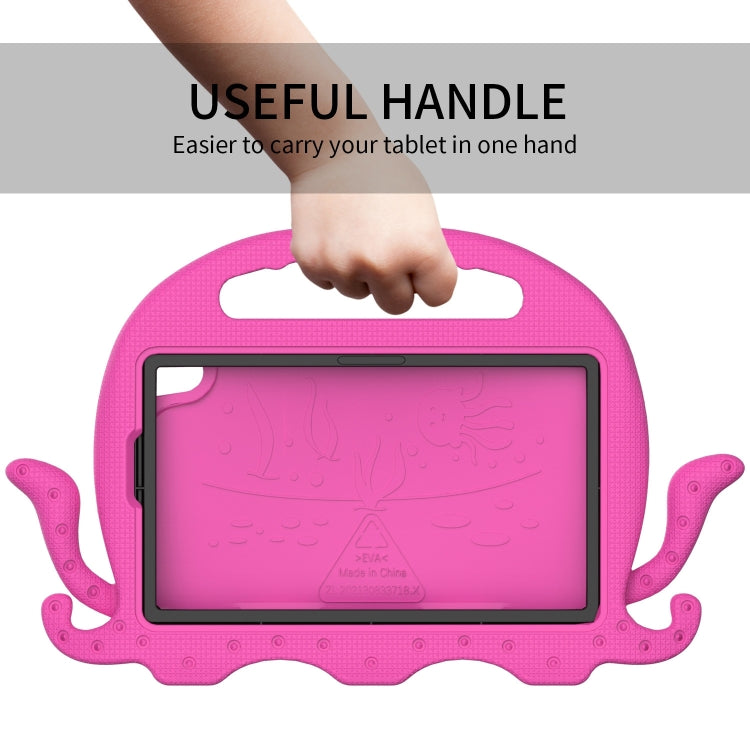 For TCL Tab 8 LE / WiFi 2023 Octopus Style EVA Hybrid PC Shockproof Tablet Case with Strap(Rose Red) - Others by PMC TechLife | Online Shopping South Africa | PMC TechLife | Buy Now Pay Later Mobicred