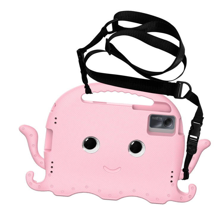 For Samsung Galaxy Tab S9 / S9 FE / S7 / S8 Octopus Style EVA Hybrid PC Shockproof Tablet Case with Strap(Pink) - free shipping - PMC Jewellery - Order now!