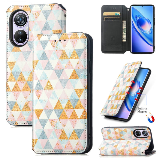 For Blackview A200 Pro CaseNeo Colorful Magnetic Leather Phone Case(Rhombus) - More Brand by PMC Jewellery | Online Shopping South Africa | PMC Jewellery