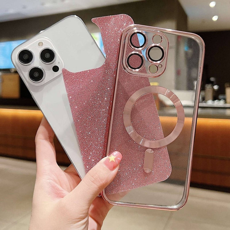 For iPhone 14 MagSafe Glitter Electroplating TPU Phone Case(Silver) - iPhone 14 Cases by PMC TechLife | Online Shopping South Africa | PMC TechLife